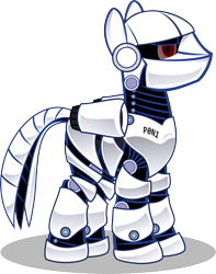Size: 3380x4299 | Tagged: safe, artist:up1ter, species:pony, cyborg, robot, robot pony, solo