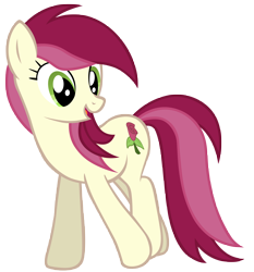 Size: 7000x7500 | Tagged: safe, artist:tardifice, character:roseluck, species:earth pony, species:pony, absurd resolution, background pony, female, open mouth, photoshop, simple background, solo, transparent background, vector, walking