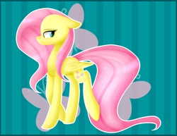 Size: 1024x790 | Tagged: safe, artist:despotshy, character:fluttershy, species:pegasus, species:pony, cutie mark, female, mare, outline, solo, walking