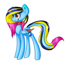 Size: 1024x998 | Tagged: safe, artist:despotshy, oc, oc only, species:pegasus, species:pony, colored wings, multicolored wings, simple background, solo, transparent background