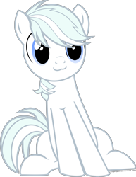 Size: 6000x7762 | Tagged: safe, artist:arifproject, character:double diamond, species:pony, :3, absurd resolution, catface, cute, double dawwmond, male, simple background, sitting, sitting catface meme, solo, transparent background, vector, white