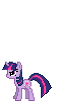 Size: 122x204 | Tagged: safe, artist:botchan-mlp, character:twilight sparkle, character:twilight sparkle (unicorn), species:pony, species:unicorn, desktop ponies, episode:feeling pinkie keen, g4, my little pony: friendship is magic, animated, female, fire, mane of fire, mare, rapidash twilight, simple background, solo, sprite, transparent background, video game reference
