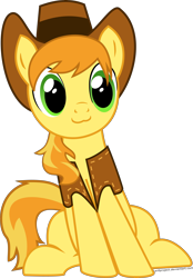Size: 6000x8604 | Tagged: safe, artist:arifproject, character:braeburn, species:pony, :3, absurd resolution, braebetes, catface, cute, male, sitting, sitting catface meme, solo