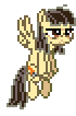 Size: 70x106 | Tagged: safe, artist:botchan-mlp, character:wild fire, species:pegasus, species:pony, desktop ponies, animated, female, flying, mare, pixel art, simple background, solo, sprite, transparent background, unamused, wild fire is not amused