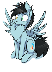 Size: 872x1200 | Tagged: safe, artist:arctic-fox, oc, oc only, species:pegasus, species:pony, behaving like a bird, chest fluff, heterochromia, impossibly large chest fluff, peacocking, simple background, solo, transparent background