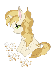 Size: 744x1052 | Tagged: safe, artist:rainbowtashie, character:sweet biscuit, ponyscape, bad layering, cookie, cookie cutter, crumbs, female, food, inkscape, no base, sad, simple background, solo, transparent background, vector, waifu