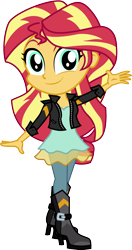 Size: 1483x2804 | Tagged: safe, artist:botchan-mlp, character:sunset shimmer, my little pony:equestria girls, chibi, cute, female, shimmerbetes, simple background, solo, transparent background, vector, weapons-grade cute