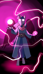 Size: 866x1476 | Tagged: safe, artist:metal-kitty, character:twilight sparkle, character:twilight sparkle (alicorn), species:alicorn, species:anthro, species:pony, species:unguligrade anthro, female, glowing eyes, magic, solo