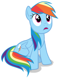 Size: 7000x9000 | Tagged: safe, artist:tardifice, character:rainbow dash, episode:party pooped, g4, my little pony: friendship is magic, absurd resolution, female, looking up, open mouth, photoshop, simple background, sitting, solo, transparent background, vector