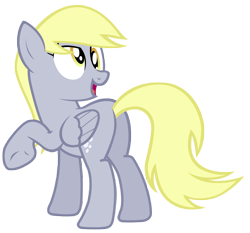 Size: 7500x7000 | Tagged: safe, artist:tardifice, character:derpy hooves, species:pegasus, species:pony, episode:hearth's warming eve, g4, my little pony: friendship is magic, absurd resolution, bubble butt, female, mare, plot, raised hoof, simple background, solo, transparent background, vector