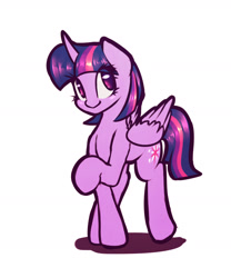 Size: 2000x2400 | Tagged: safe, artist:elzzombie, character:twilight sparkle, character:twilight sparkle (alicorn), species:alicorn, species:pony, cute, female, simple background, solo, twiabetes, white background