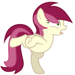 Size: 7000x7000 | Tagged: safe, artist:tardifice, character:roseluck, species:chicken, species:pony, absurd resolution, behaving like a bird, chicken dance, female, open mouth, photoshop, silly, silly pony, simple background, solo, transparent background, vector
