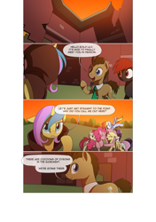 Size: 3541x5016 | Tagged: safe, artist:gashiboka, character:doctor whooves, character:fluttershy, character:pinkie pie, character:rainbow dash, character:rarity, character:roseluck, character:time turner, oc, oc:firestorm, oc:gold lily, species:earth pony, species:pegasus, species:pony, species:unicorn, comic:recall the time of no return, comic, grimdark series, group hug, hug