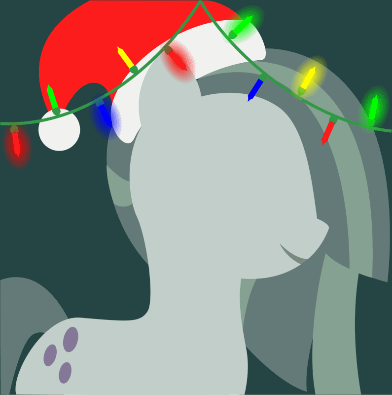 Size: 795x800 | Tagged: safe, artist:arifproject, edit, part of a set, character:marble pie, species:earth pony, species:pony, animated, arif's christmas pones, beautiful, christmas lights, clothing, cute, dark background, derpibooru background pony icon, female, garland, gif, green background, happy, hat, lights, lineless, marblebetes, mare, minimalist, santa hat, simple background, smiling, solo