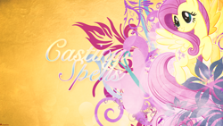 Size: 1920x1080 | Tagged: safe, artist:illumnious, character:fluttershy, female, floral, solo, wallpaper
