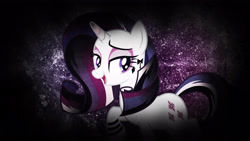Size: 3840x2160 | Tagged: safe, artist:theshadowstone, edit, editor:keischa-assili, character:rarity, species:pony, species:unicorn, female, gothic, gothity, mare, solo, vector, wallpaper