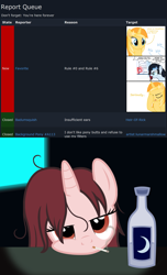 Size: 1361x2244 | Tagged: safe, artist:arifproject, artist:badumsquish, derpibooru original, oc, oc only, oc:download, oc:downvote, oc:favourite, oc:report, oc:theme, species:alicorn, species:pony, species:unicorn, derpibooru, derpibooru ponified, alcohol, alicorn oc, angry, argument, blah, bored, chubby cheeks, cigarette, comic, dialogue, downvote vs theme, eyes closed, facehoof, female, glasses, hair accessory, hairclip, illusion, liquor, looking at you, messy mane, meta, moonshine, open mouth, ponified, reply, report queue, smiling, smoking, surveillance room, unamused, vector, wat, yelling