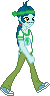 Size: 100x190 | Tagged: safe, artist:botchan-mlp, character:captain planet, desktop ponies, my little pony:equestria girls, animated, gif, male, pixel art, simple background, solo, sprite, transparent background, walking
