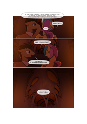 Size: 3541x5016 | Tagged: safe, artist:gashiboka, character:doctor whooves, character:princess gold lily, character:time turner, species:alicorn, species:earth pony, species:pony, comic:recall the time of no return, absurd resolution, cocoon, comic, grimdark series