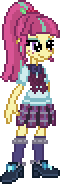 Size: 60x184 | Tagged: safe, artist:botchan-mlp, character:sour sweet, desktop ponies, my little pony:equestria girls, animated, blinking, clothing, crystal prep academy uniform, cute, female, gif, pixel art, school uniform, shoes, simple background, socks, solo, sourbetes, sprite, standing, teenager, transparent background