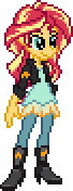 Size: 68x176 | Tagged: safe, artist:botchan-mlp, character:sunset shimmer, desktop ponies, my little pony:equestria girls, animated, blinking, female, gif, pixel art, simple background, solo, sprite, transparent background