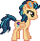 Size: 84x86 | Tagged: safe, artist:botchan-mlp, character:indigo zap, species:pegasus, species:pony, desktop ponies, my little pony:equestria girls, animated, blinking, cute, equestria girls ponified, female, gif, goggles, mare, pixel art, ponified, simple background, solo, sprite, standing, transparent background, zapabetes