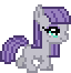 Size: 64x66 | Tagged: safe, artist:botchan-mlp, character:maud pie, species:pony, desktop ponies, animated, cute, female, filly, filly maud pie, foal, gif, maudabetes, pixel art, simple background, solo, sprite, transparent background, trotting, younger