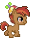 Size: 62x78 | Tagged: safe, artist:botchan-mlp, character:button mash, species:earth pony, species:pony, animated, buttonbetes, clothing, colt, cute, foal, gif, hat, male, pixel art, propeller hat, simple background, solo, transparent background, trotting, walking