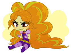 Size: 795x599 | Tagged: safe, artist:rileyav, edit, character:adagio dazzle, equestria girls:rainbow rocks, g4, my little pony: equestria girls, my little pony:equestria girls, adorabolical, adoragio, blushing, chibi, clothing, cute, evil grin, female, fingerless gloves, gloves, grin, jewelry, necklace, simple background, smiling, solo, transparent background