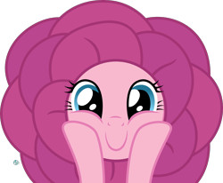 Size: 2800x2308 | Tagged: safe, artist:arifproject, character:pinkie pie, species:pony, clothing, costume, cute, flower costume, looking at you, simple background, transparent background, vector