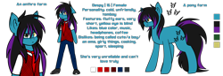 Size: 4200x1440 | Tagged: safe, artist:despotshy, oc, oc only, oc:despy, species:anthro, species:earth pony, species:pony, absurd resolution, clothing, color palette, reference sheet, simple background, solo, transparent background