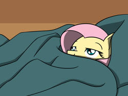 Size: 1800x1350 | Tagged: safe, artist:flutterluv, character:fluttershy, species:pegasus, species:pony, blanket, comfy, cute, female, lidded eyes, mare, parody, ponified animal photo, relaxing, resting, shyabetes, solo