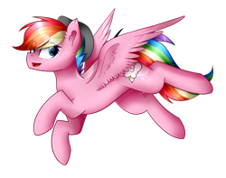 Size: 1825x1440 | Tagged: safe, artist:despotshy, oc, oc only, oc:cloudchaser, species:pegasus, species:pony, clothing, female, flying, hat, mare, simple background, solo, transparent background