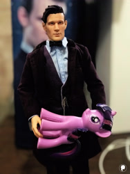Size: 3024x4032 | Tagged: safe, artist:illumnious, character:twilight sparkle, species:human, species:pony, absurd resolution, big chief studios, doctor who, eleventh doctor, female, gallifreyan, human and pony, human male, instagram, interspecies, irl, male, photo, photography, time lord