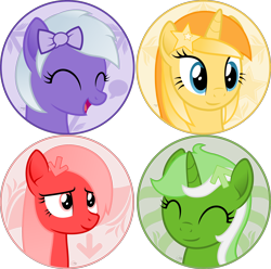 Size: 2400x2382 | Tagged: safe, artist:arifproject, oc, oc only, oc:comment, oc:downvote, oc:favourite, oc:upvote, species:pony, derpibooru, derpibooru ponified, arif's circle vector, bow, bust, circle, cute, eyes closed, hair bow, happy, meta, ponified, portrait, simple background, smiling, solo, transparent background, vector