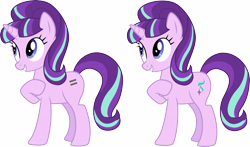 Size: 16146x9478 | Tagged: safe, artist:illumnious, character:starlight glimmer, species:pony, species:unicorn, .ai available, absurd resolution, equal cutie mark, female, mare, pleased, raised hoof, simple background, solo, transparent background, vector