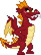 Size: 82x108 | Tagged: safe, artist:botchan-mlp, character:garble, species:dragon, desktop ponies, animated, blinking, cute, freckles, gardorable, gif, male, pixel art, simple background, solo, sprite, teenaged dragon, teenager, transparent background