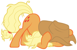Size: 10700x7000 | Tagged: safe, artist:tardifice, character:applejack, species:earth pony, species:pony, episode:fame and misfortune, g4, my little pony: friendship is magic, absurd resolution, clothing, cowboy hat, female, hat, mare, simple background, solo, stetson, transparent background, vector