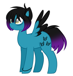 Size: 1161x1218 | Tagged: safe, artist:despotshy, oc, oc only, oc:despy, species:pegasus, species:pony, colored wings, female, mare, multicolored wings, simple background, solo, transparent background