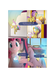 Size: 3541x5016 | Tagged: safe, artist:gashiboka, character:pinkie pie, character:princess gold lily, character:twilight sparkle, character:twilight sparkle (alicorn), oc, species:alicorn, species:earth pony, species:pony, comic:recall the time of no return, absurd resolution, comic, female, grimdark series, imminent death, male, mare, stallion