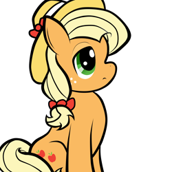 Size: 3600x3600 | Tagged: safe, artist:furrgroup, character:applejack, bow, clothing, fancy, hat