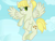 Size: 1600x1200 | Tagged: safe, artist:rainbowtashie, character:sugar cookie, species:pegasus, species:pony, female, flying, hair bun, mare, solo