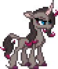 Size: 84x100 | Tagged: safe, artist:botchan-mlp, community related, character:oleander, species:classical unicorn, species:pony, species:unicorn, desktop ponies, them's fightin' herds, animated, cloven hooves, female, leonine tail, pixel art, simple background, solo, sprite, transparent background, unshorn fetlocks