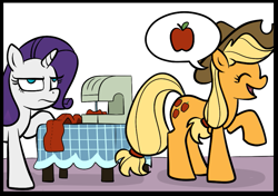 Size: 887x623 | Tagged: safe, artist:gsphere, character:applejack, character:rarity, sewing machine
