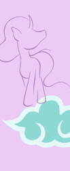 Size: 745x1800 | Tagged: safe, artist:flutterluv, part of a set, character:mistmane, species:pony, species:unicorn, countdown, countdown to season 8, cutie mark background, female, minimalist, modern art, silhouette, solo