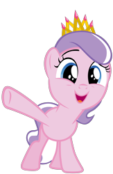 Size: 7000x10750 | Tagged: safe, artist:kaatseye, artist:tardifice, edit, editor:slayerbvc, character:diamond tiara, species:earth pony, species:pony, episode:crusaders of the lost mark, g4, my little pony: friendship is magic, absurd resolution, accessory swap, crown, female, filly, jewelry, new crown, regalia, simple background, solo, transparent background, vector, vector edit