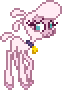 Size: 62x90 | Tagged: safe, artist:botchan-mlp, character:pom lamb, species:sheep, them's fightin' herds, animated, female, pixel art, shaking, simple background, solo, sprite, transparent background