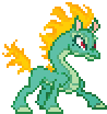 Size: 98x104 | Tagged: safe, artist:botchan-mlp, character:tianhuo, species:dragon, species:longma, them's fightin' herds, animated, cute, eastern dragon, female, pixel art, simple background, solo, sprite, tianhuaww, transparent background