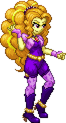Size: 132x246 | Tagged: safe, artist:botchan-mlp, character:adagio dazzle, my little pony:equestria girls, adoragio, cute, female, pixel art, simple background, solo, transparent background