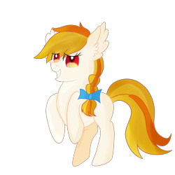 Size: 3500x3500 | Tagged: safe, artist:rainbowtashie, character:peach melba, species:earth pony, species:pony, background pony, braid, female, mare, rearing, simple background, solo, transparent background